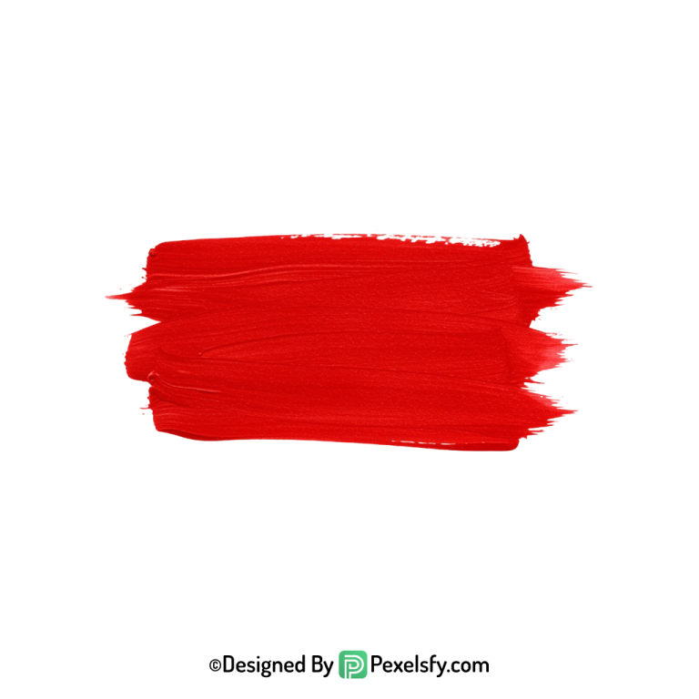 red paint brush png acrylic texture, transparent