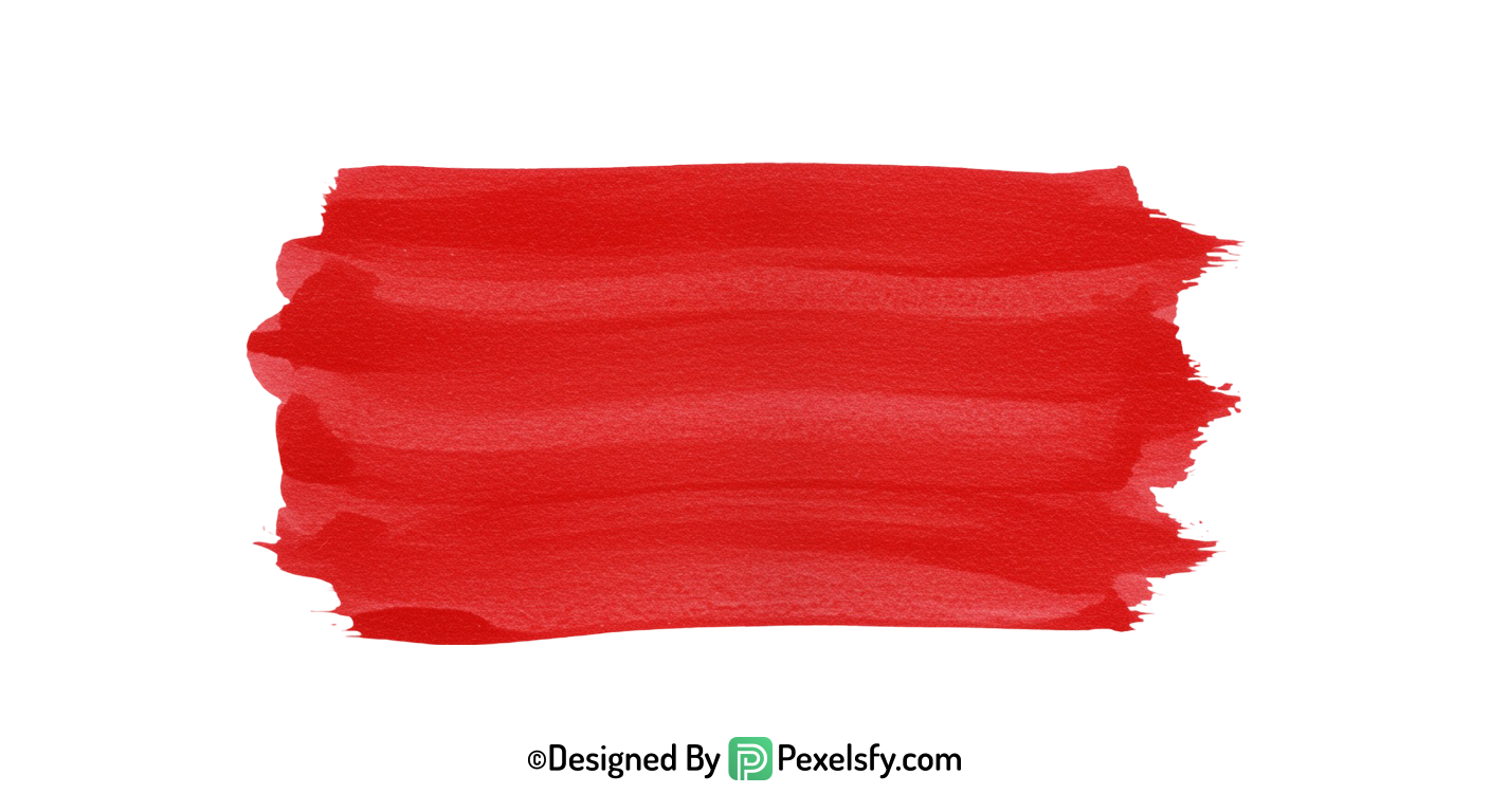 red paint brush png splatter design, transparent
