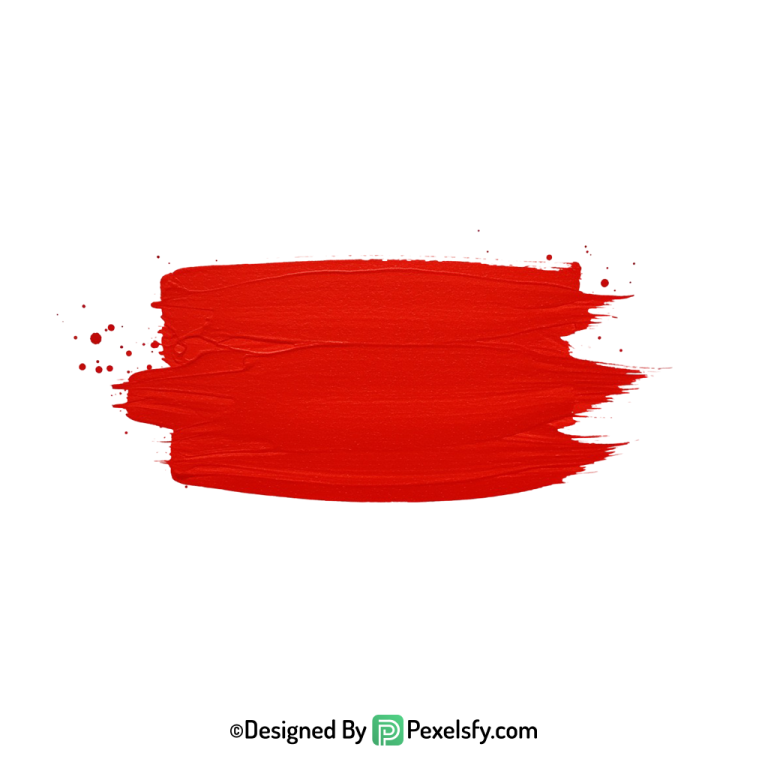 red paint brush png high resolution, transparent