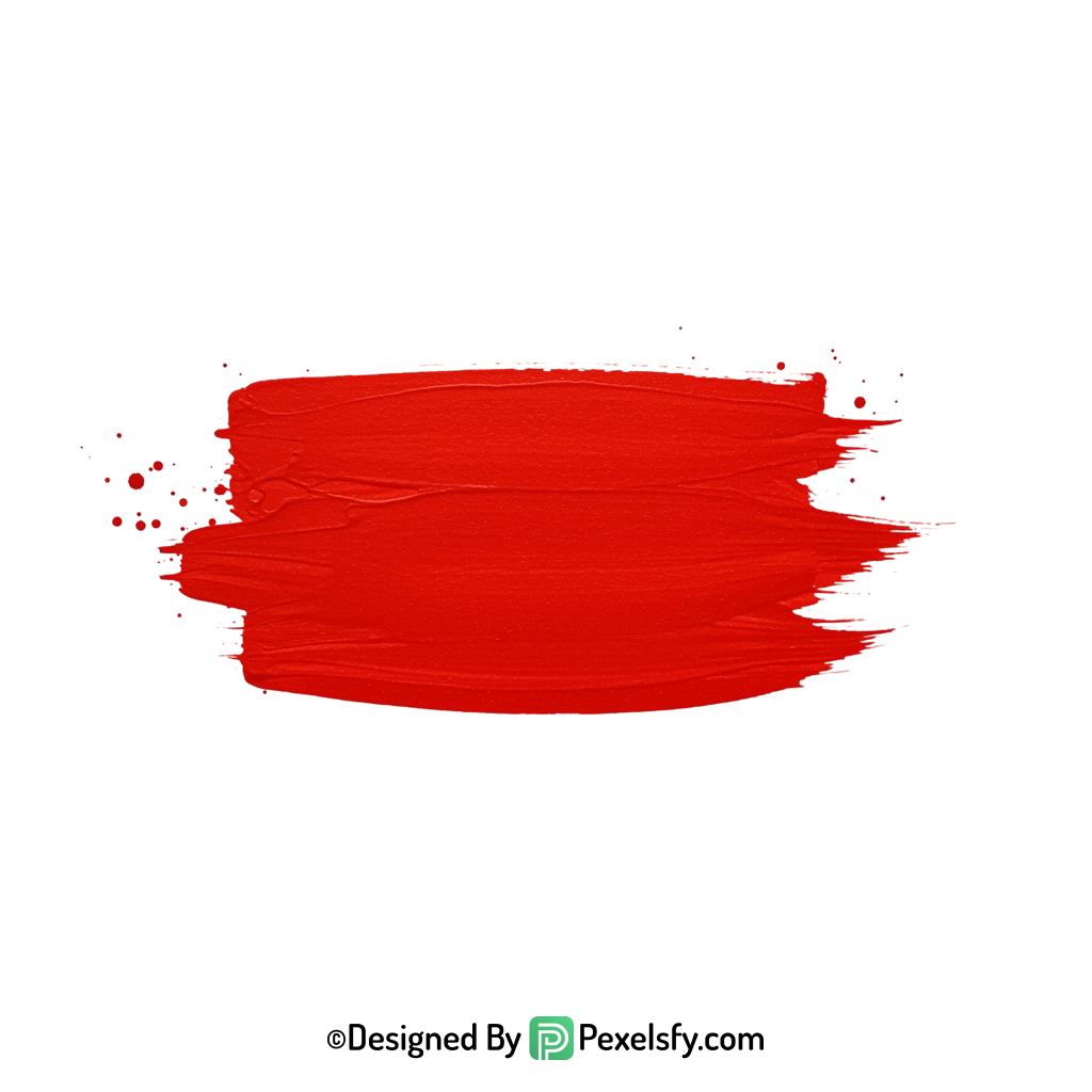 red paint brush png high resolution, transparent