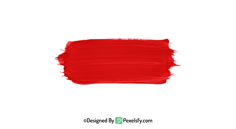 red paint brush png for posters, transparent