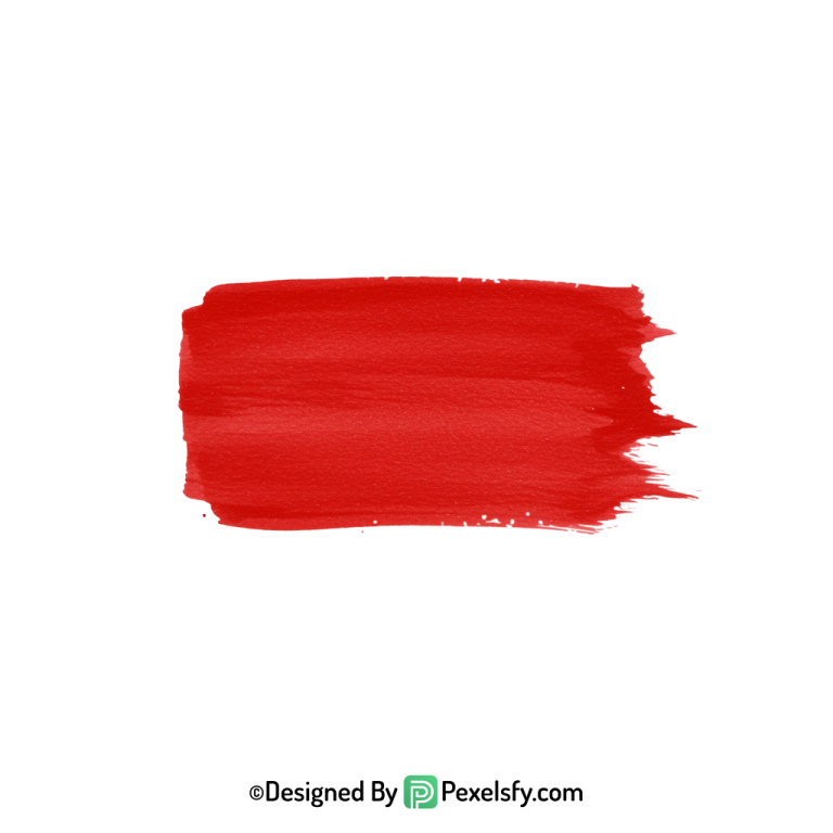 red paint brush png creative stroke, transparent