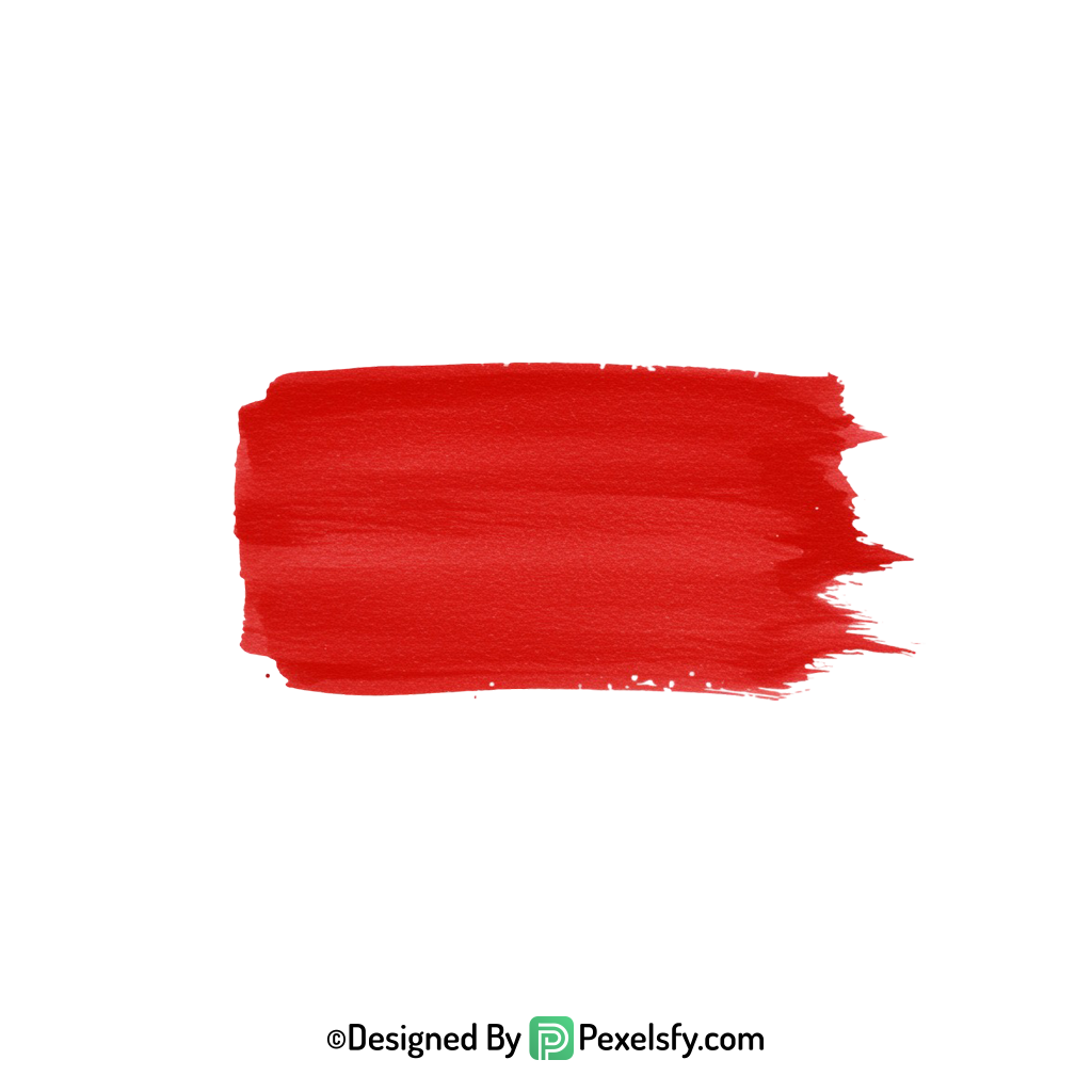 red paint brush png creative stroke, transparent