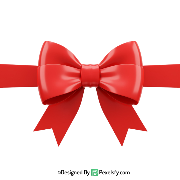 Red Ribbon PNG for Crafts, transparent background