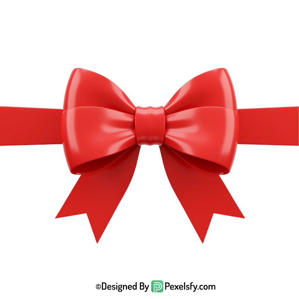 Red Ribbon PNG for Crafts, transparent background