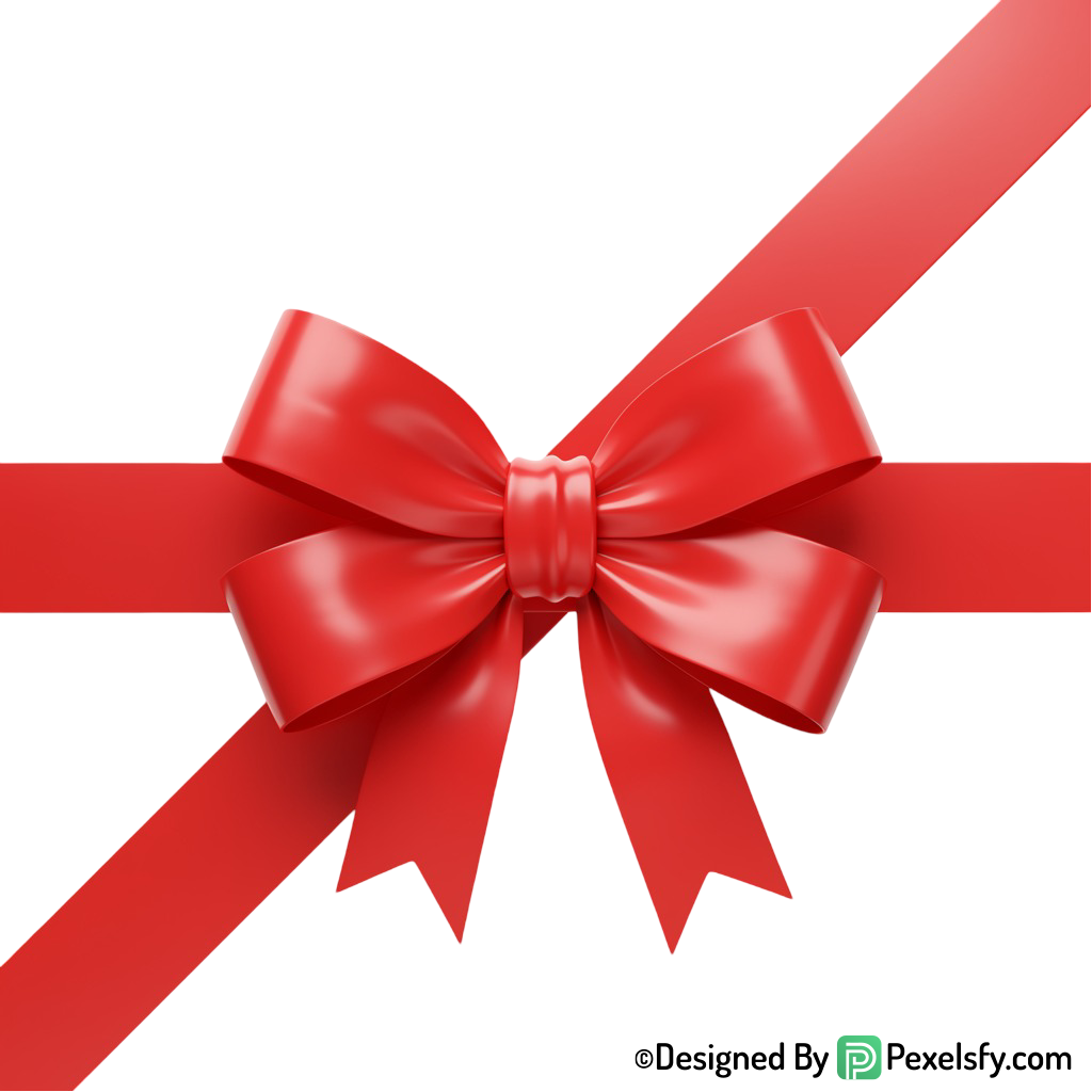 Red Ribbon PNG for Print Use, transparent