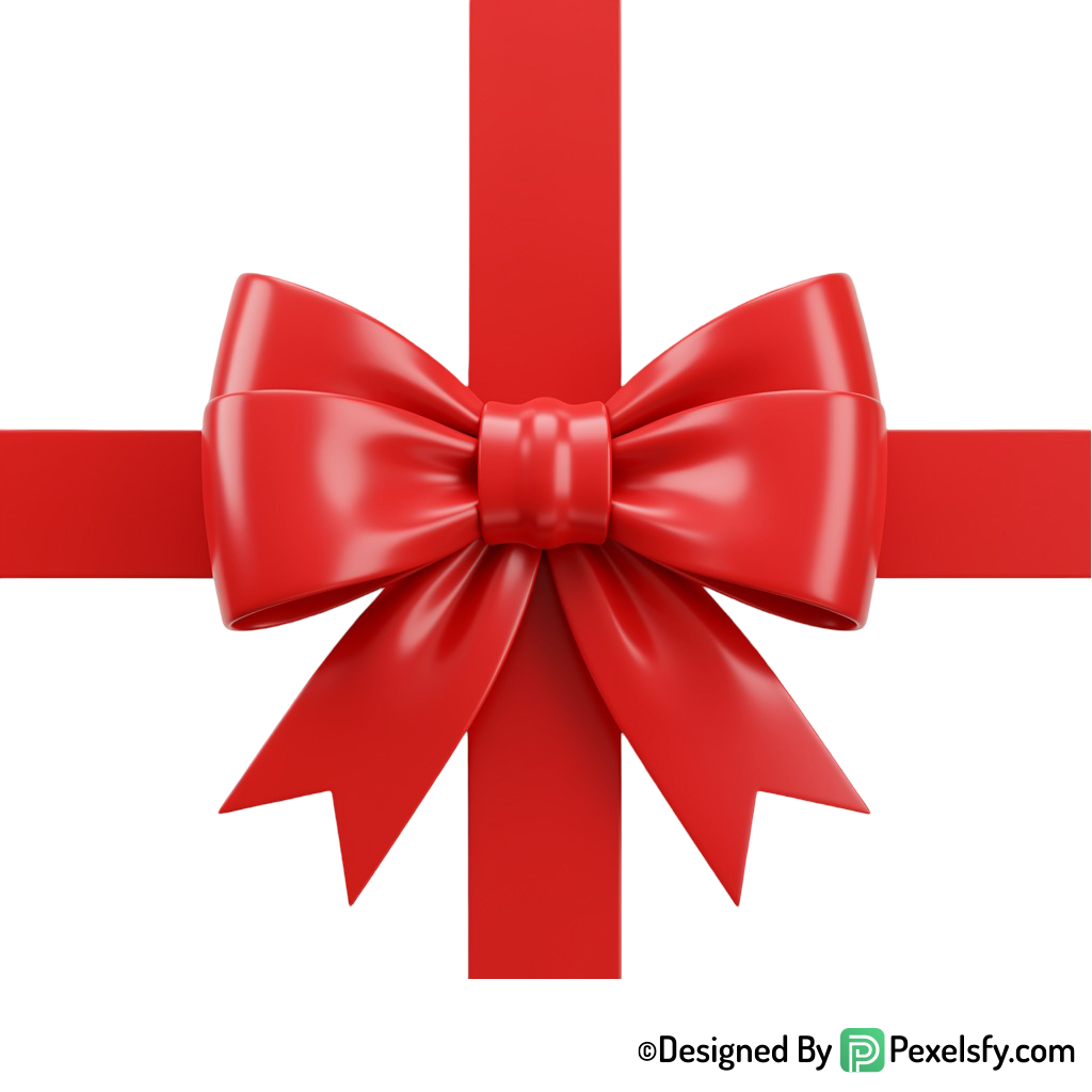 Red Ribbon PNG Artistic Style, transparent background
