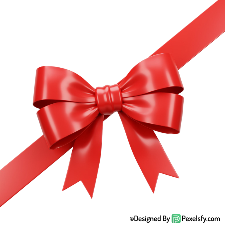 Curved Red Ribbon PNG Design, transparent background