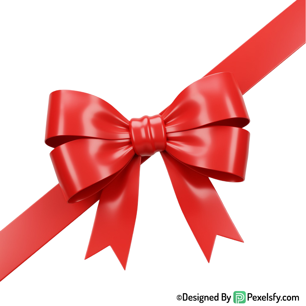 Curved Red Ribbon PNG Design, transparent background