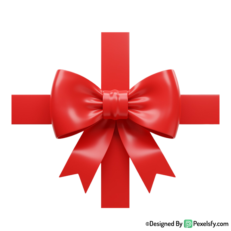 Red Ribbon PNG for Label Design, transparent