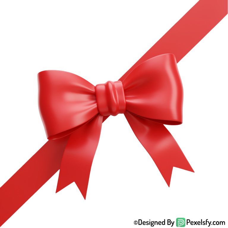 Red Ribbon PNG Realistic Texture, transparent background