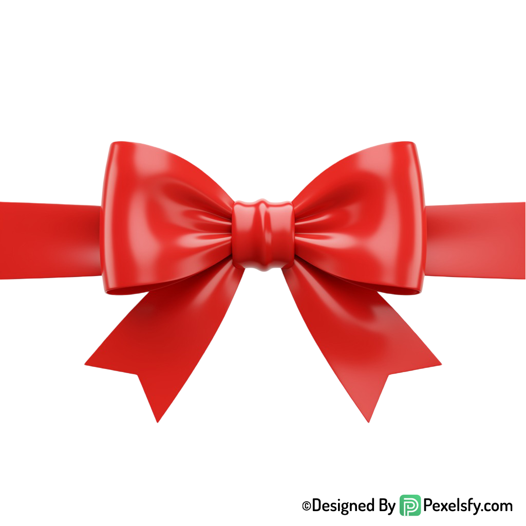 Red Ribbon PNG Clipart for Designers, transparent