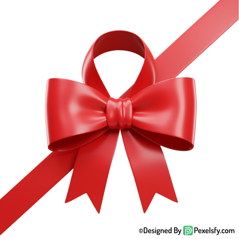 Red Ribbon PNG Festive Theme, transparent background