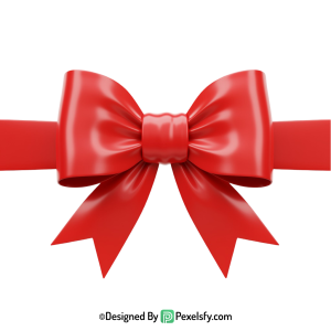 Red Ribbon PNG for Scrapbooking, transparent background