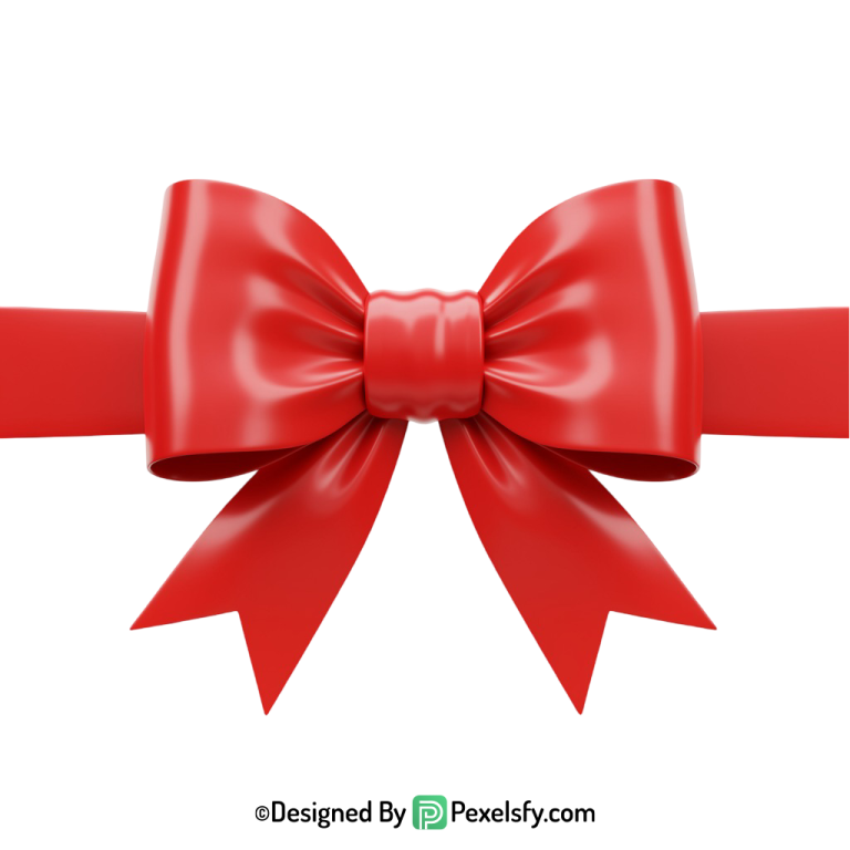 Red Ribbon PNG for Scrapbooking, transparent background