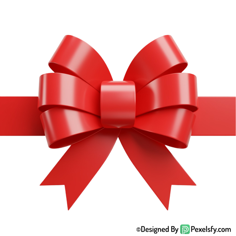 Red Ribbon PNG for Posters, transparent background
