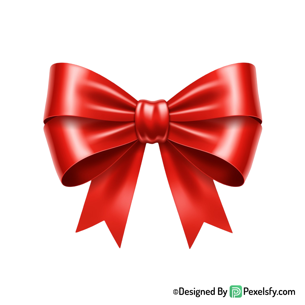 Red Ribbon PNG for Banners, transparent background