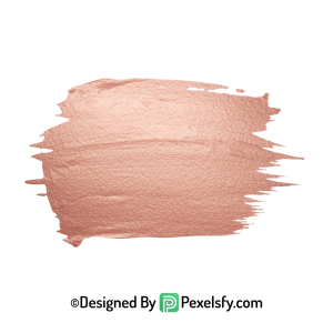 Rose Gold Paint Brush PNG Stroke, transparent