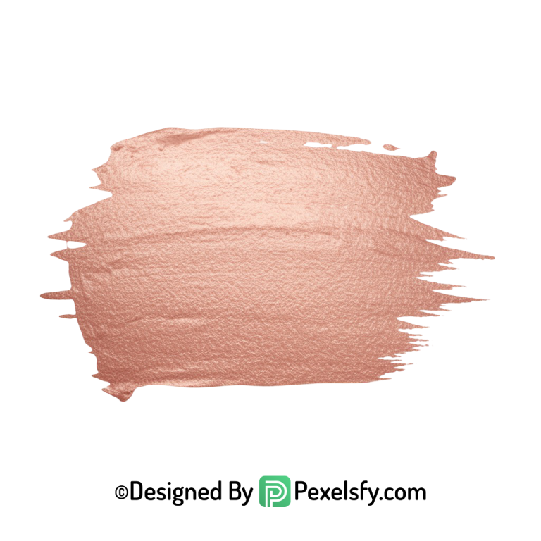 Rose Gold Paint Brush PNG Stroke, transparent