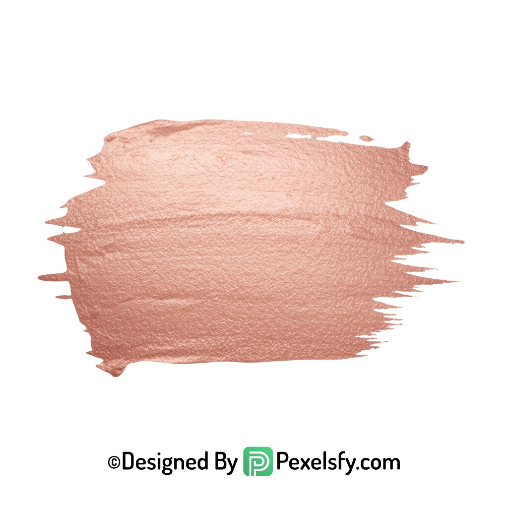 Rose Gold Paint Brush PNG Stroke, transparent