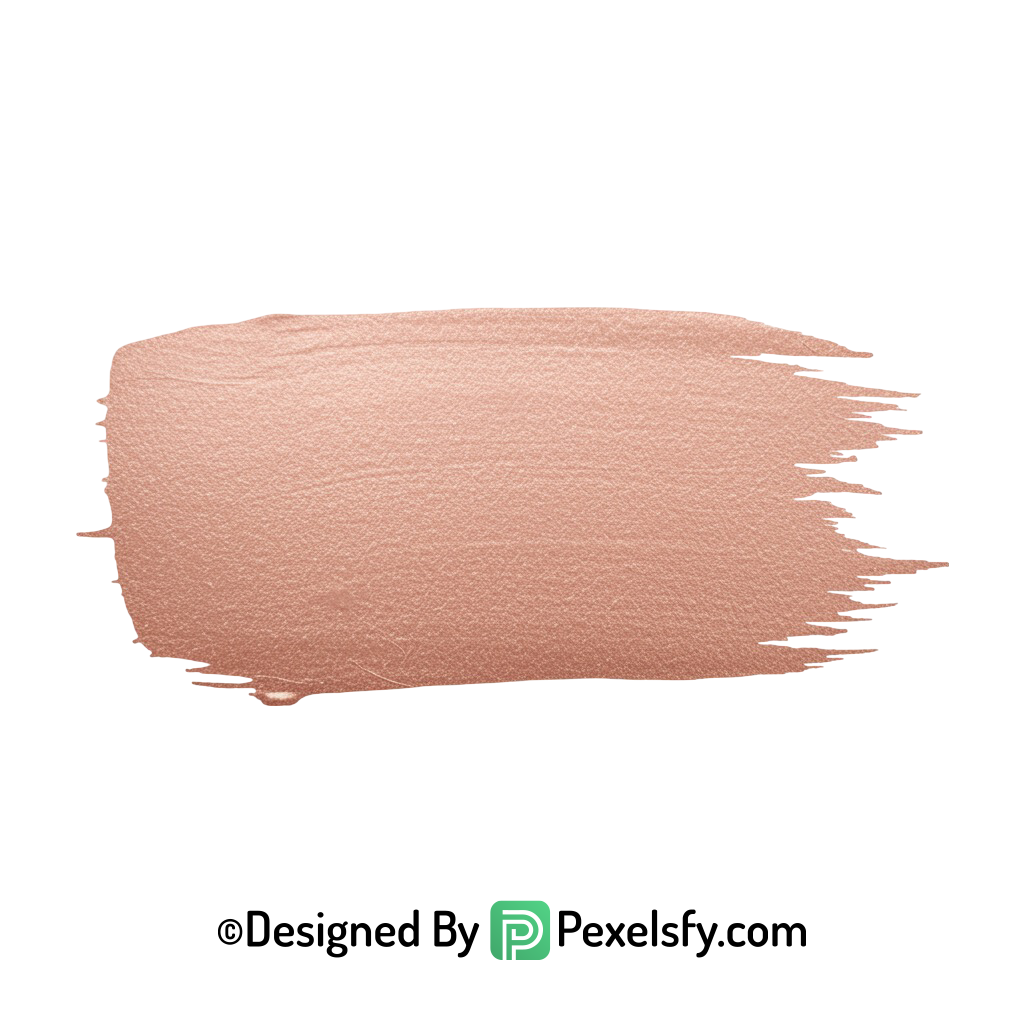 Rose Gold Paint Brush PNG Graphic, transparent