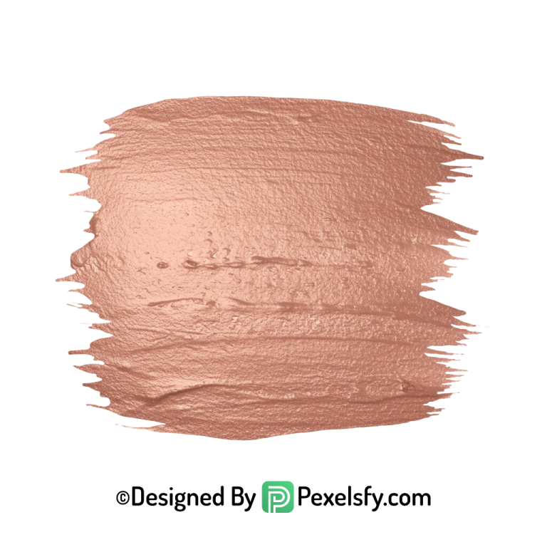 Rose Gold Paint Brush PNG Isolated, transparent