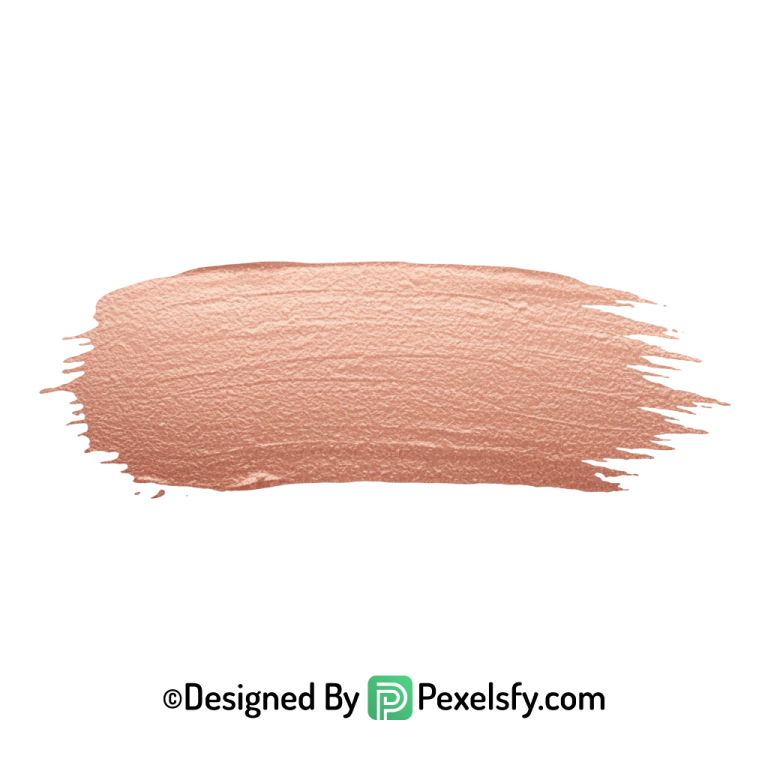 Rose Gold Paint Brush PNG Overlay, transparent