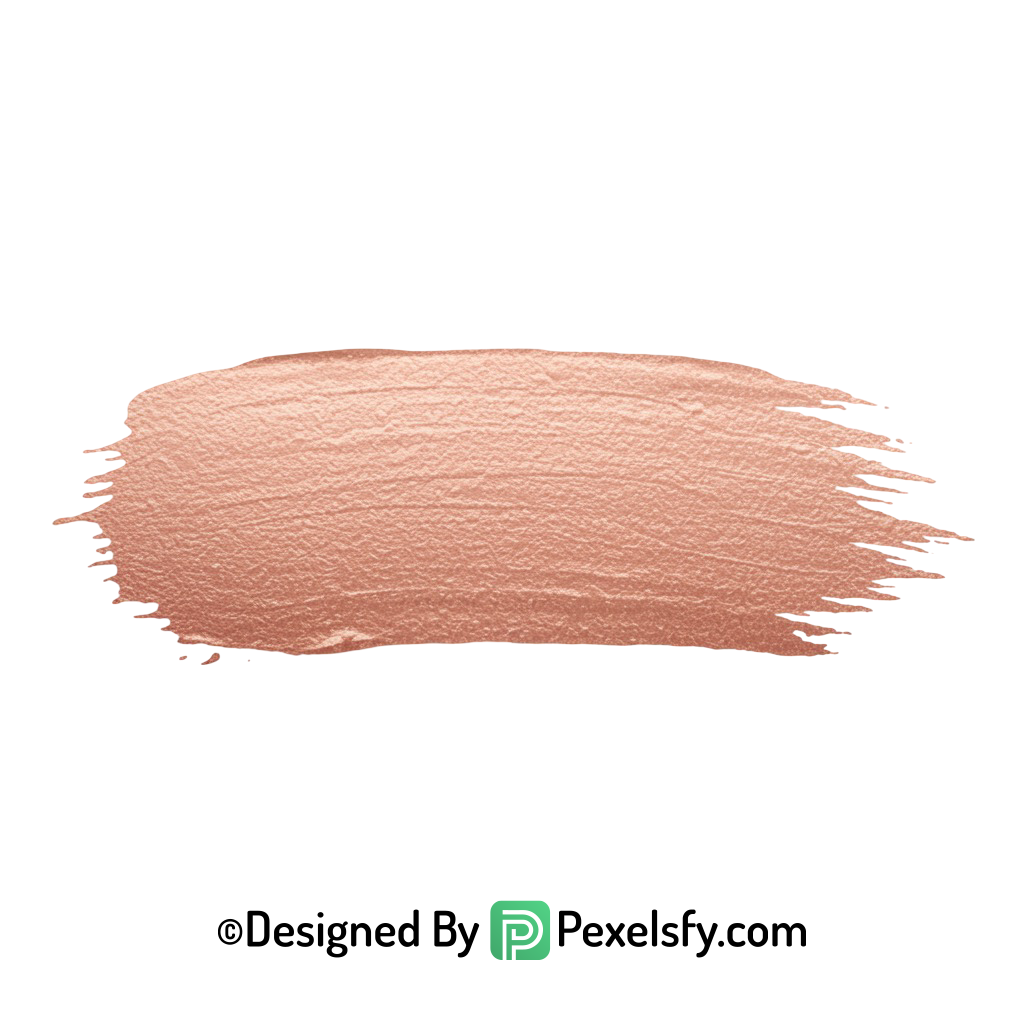 Rose Gold Paint Brush PNG Overlay, transparent