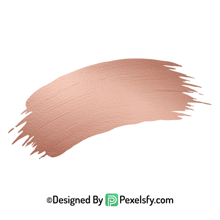 Rose Gold Paint Brush PNG Artistic, transparent