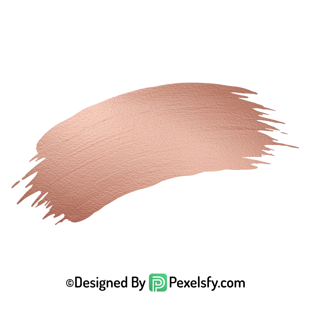 Rose Gold Paint Brush PNG Artistic, transparent