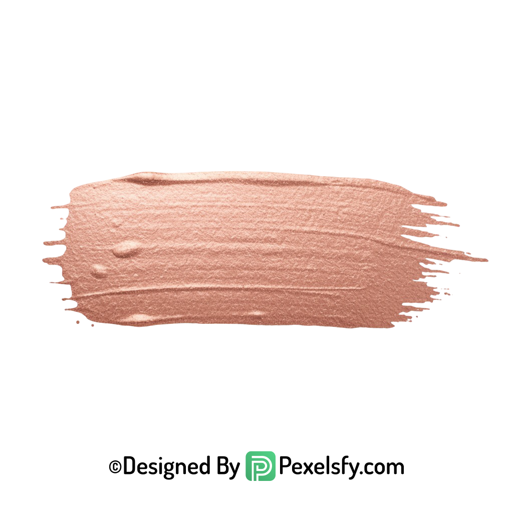 Rose Gold Paint Brush PNG Background, transparent
