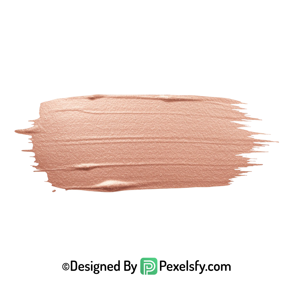 Rose Gold Paint Brush PNG Vector, transparent