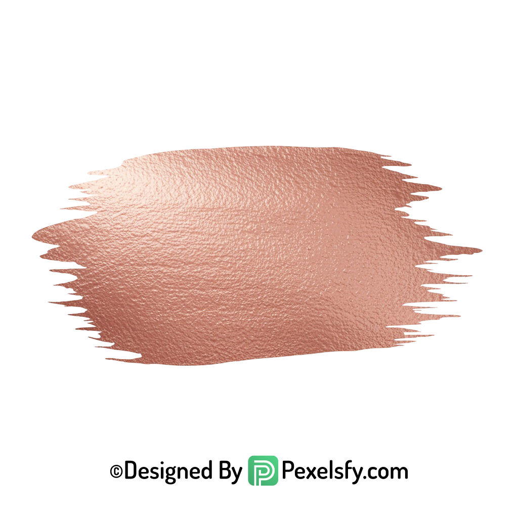 Rose Gold Paint Brush PNG Style, transparent