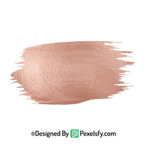 Rose Gold Paint Brush PNG Swirl, transparent
