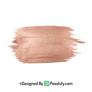Rose Gold Paint Brush PNG Accent, transparent