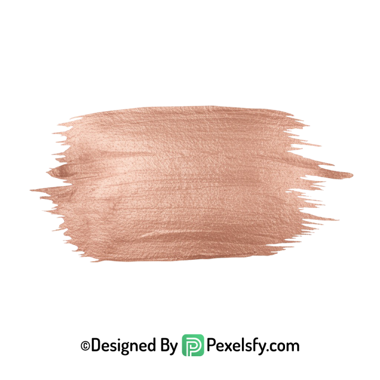 Rose Gold Paint Brush PNG Accent, transparent
