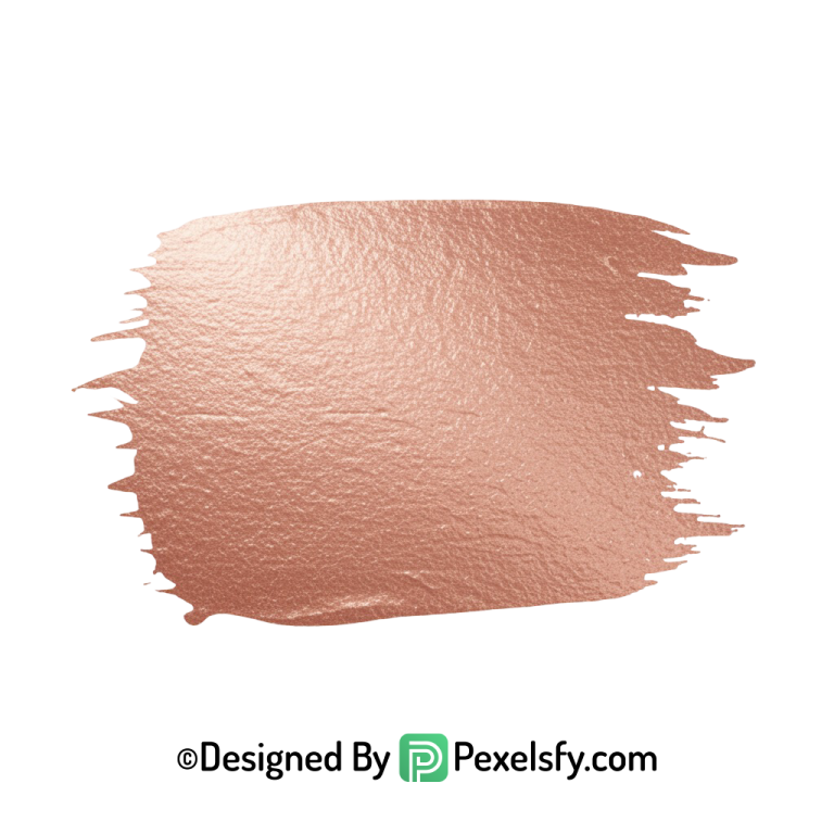 Rose Gold Paint Brush PNG Texture, transparent