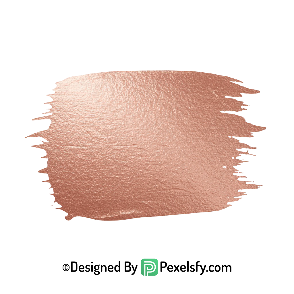 Rose Gold Paint Brush PNG Texture, transparent
