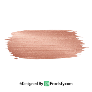 Rose Gold Paint Brush PNG Swoosh, transparent