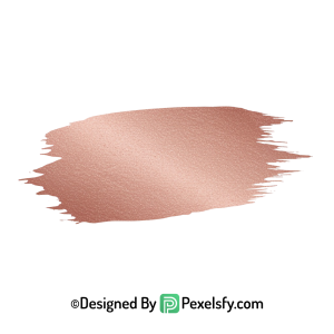 Rose Gold Paint Brush PNG Banner, transparent