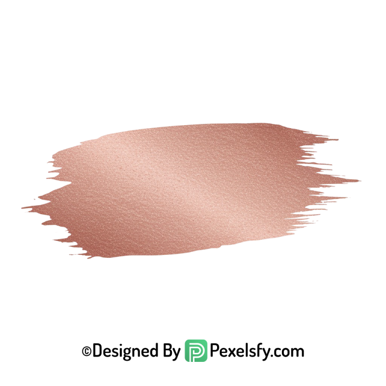 Rose Gold Paint Brush PNG Banner, transparent