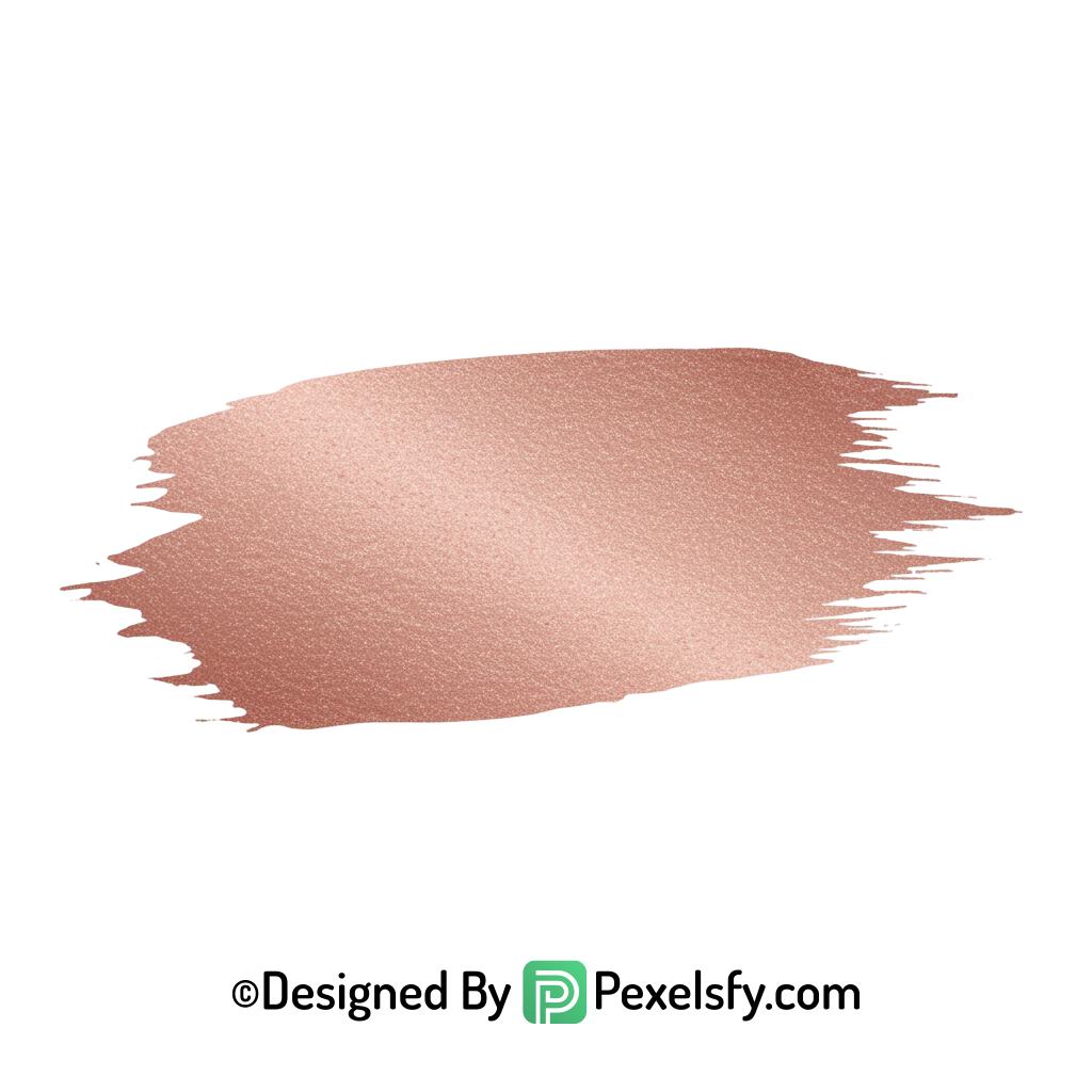 Rose Gold Paint Brush PNG Banner, transparent