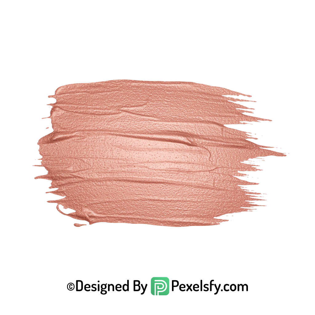 Rose Gold Paint Brush PNG Element, transparent