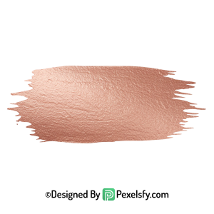 Rose Gold Paint Brush PNG Texture Art,