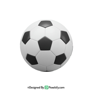Soccer PNG Image Minimalist Style, football transparent