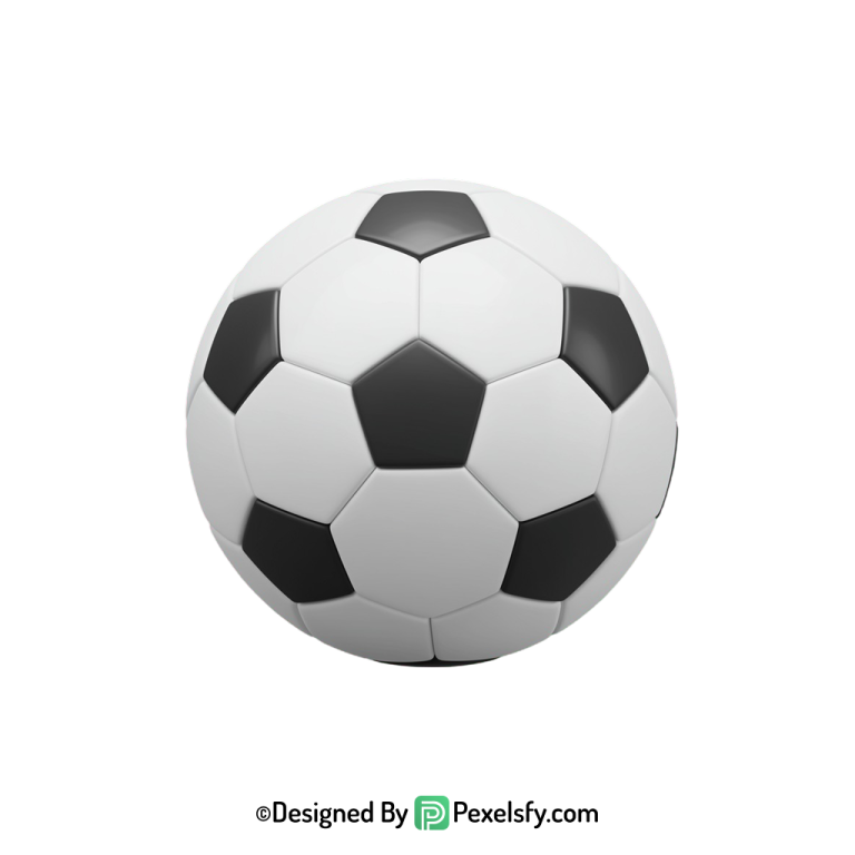 Soccer PNG Image Minimalist Style, football transparent