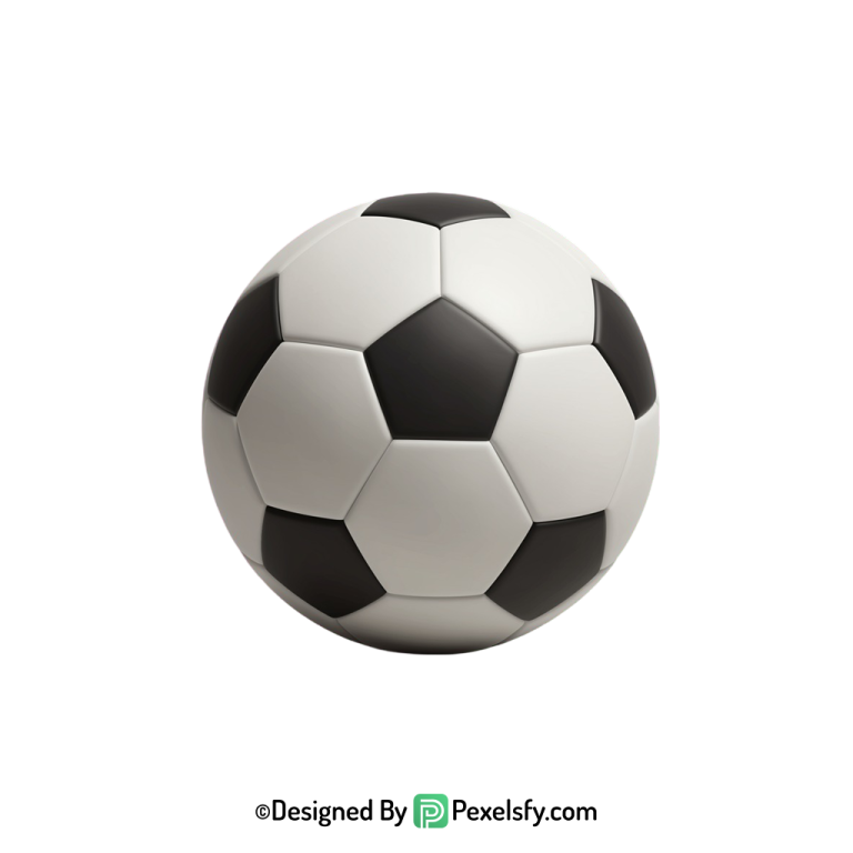 Soccer PNG Image Realistic Design, football transparent