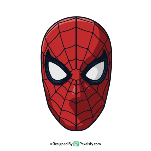 Spider Man Face Mask PNG Transparent,transparent background