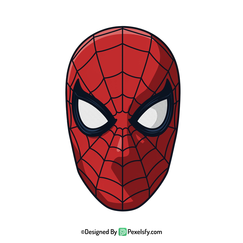 Spider Man Face Mask PNG Transparent,transparent background