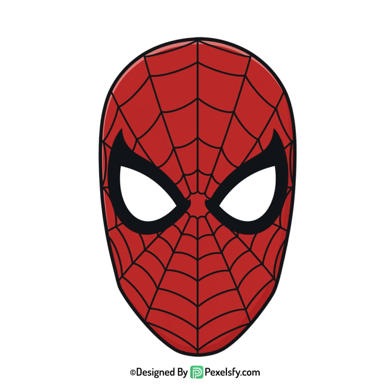 Spider Man Face Mask PNG for Projects,transparent